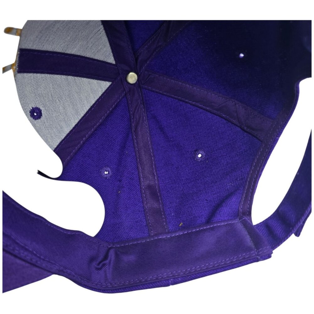 LSU 3-Time National Champions Adjustable Purple Baseball Cap Vintage Look - Picture 13 of 14